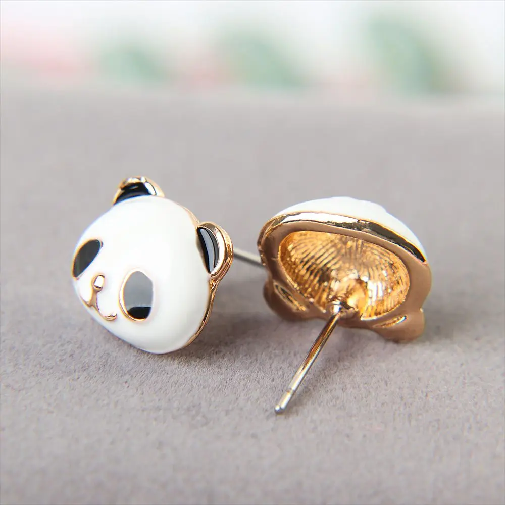 Elegant Jewelry Alloy Panda Shape Stud Earrings Bridal Earrings Ear Stud Earring