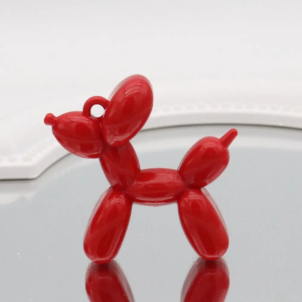 Puppy Acrylic Puppy Balloon Beads Dog Handmade Rubber Dog Loose Spacer Beads Makeing Keyring Animal DIY Jewelry Accessory