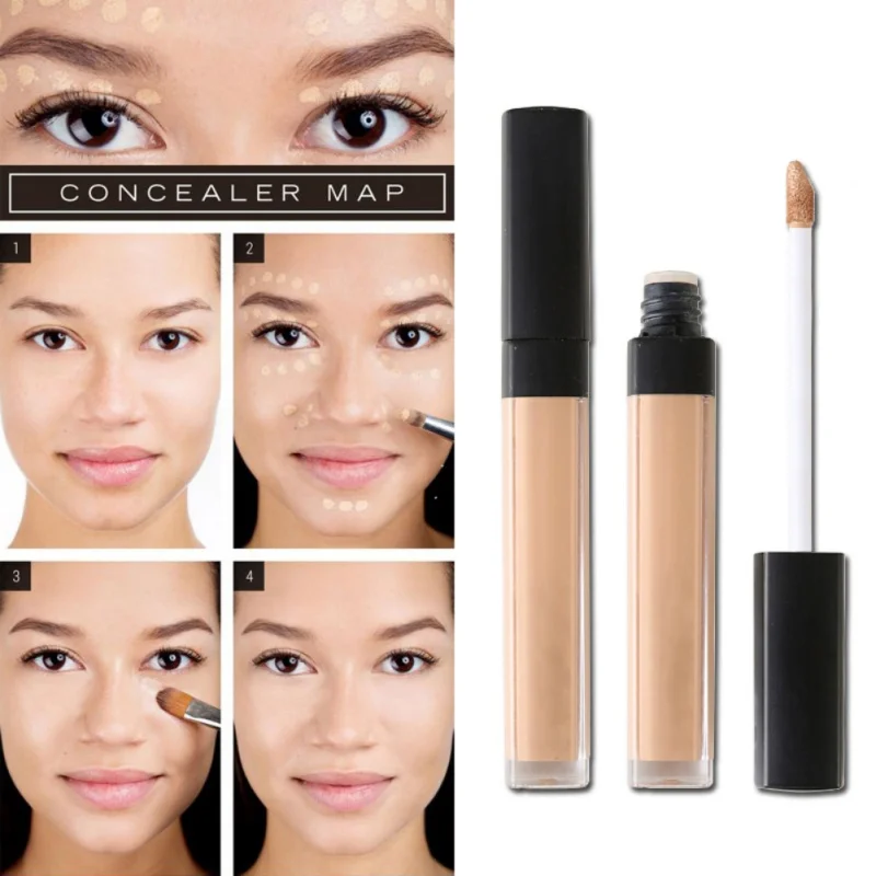 7 Colors Face Liquid Concealer Stick Wrinkle Freckle Dark Circles Pores Cover Pen Moisturizing Foundation Maquiagem Waterproof