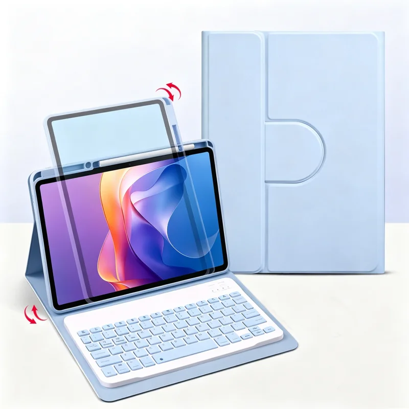 360° Rotation Keyboard Case For Xiaomi Redmi Pad 2 11 inch Cover with Pencil Holder For Redmi Pad 2 11 inch Keyboard Teclado