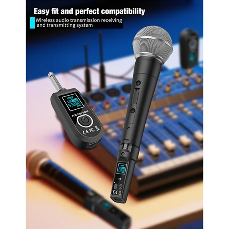 M18K-UHF Microphone Wireless Converter System XLR Transmitter And Microphone Receiver For Dynamic Condenser Microphone