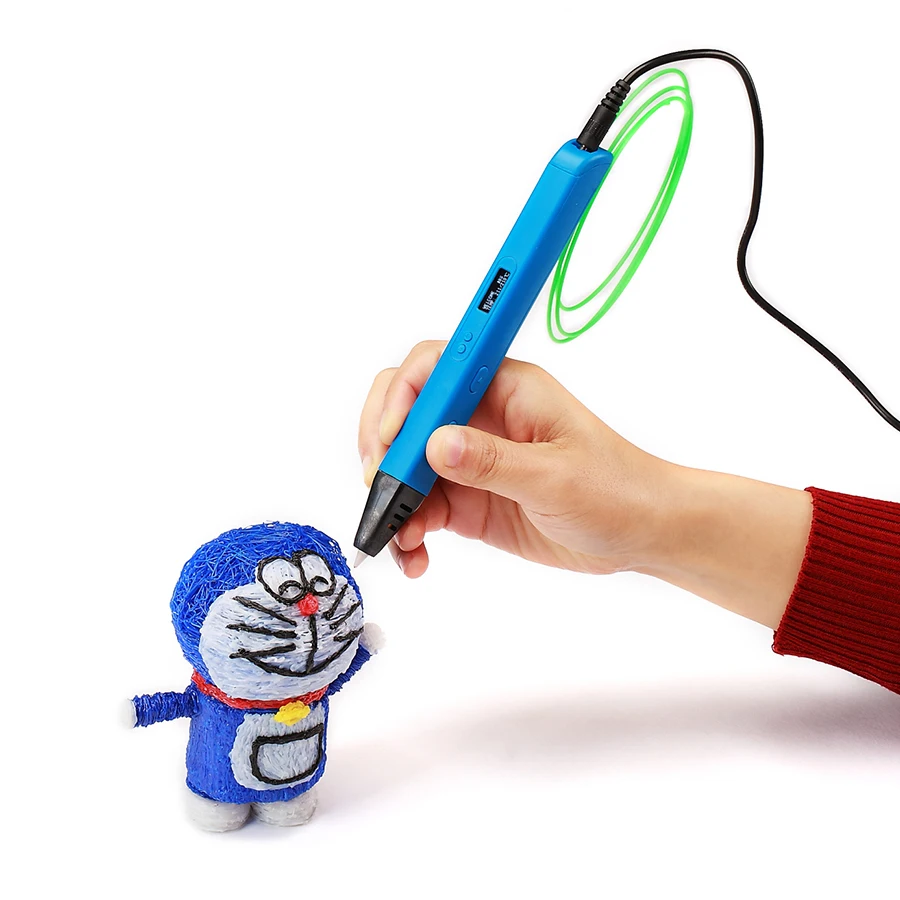 2020 Nieuwe 3D Professionele Afdrukken 3D Pen Ondersteuning Abs Pla Filament Tekening Pen Met Oled-scherm Printing Pen Met 5V 2A Adapter