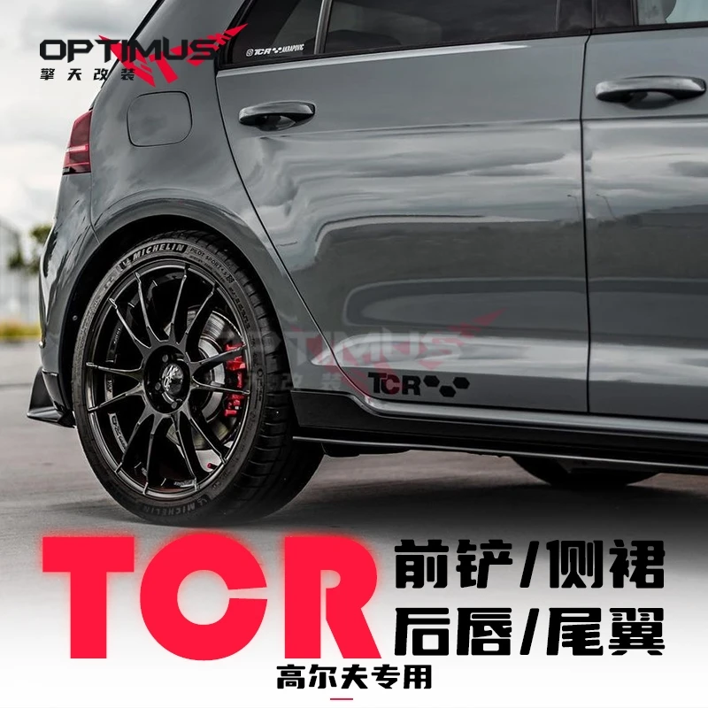 Dla VW Volkswagen Golf MK 7 7.5 R/R-Line/GTI TCR zestaw karoserii przednia warga golfowa boczne spódnice tylna warga