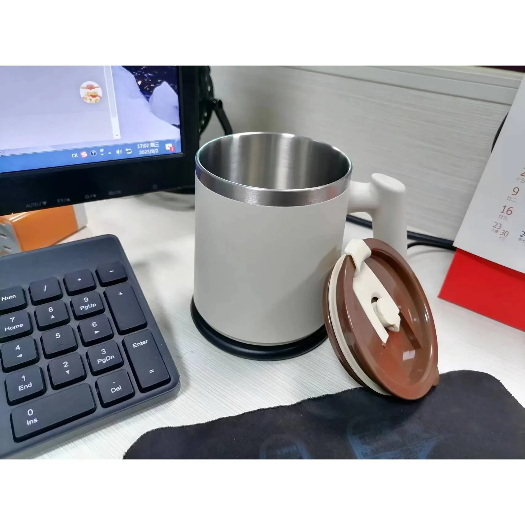 كوب ذكي بدرجة حرارة ثابتة، مستلزمات قهوة بدرجة حرارة ثابتة لمدة 24 ساعة 50 درجة، كوب قهوة