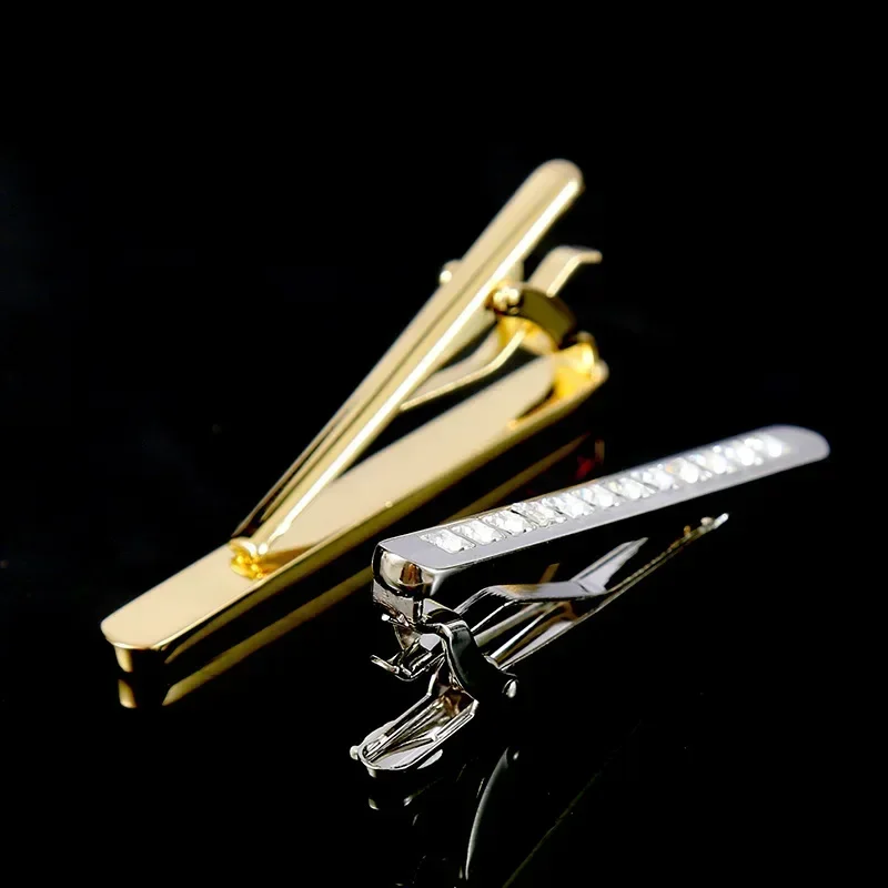 

Men's Luxury Zircon Tie Clips Fashion Personality Business Banquet Party Dress Suit Necktie Accessories Gifts Wedding Tie-Clips