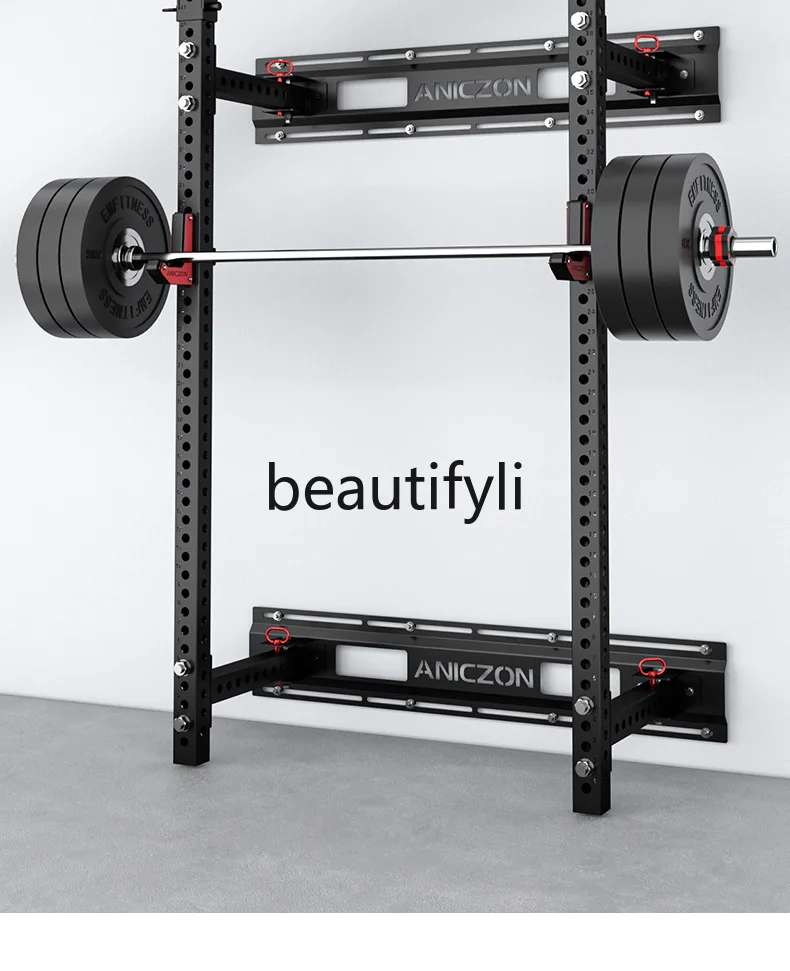 

Wall-mounted Foldable Vertical Squat Training Equipment Home Half-frame Wall Push-up Rack