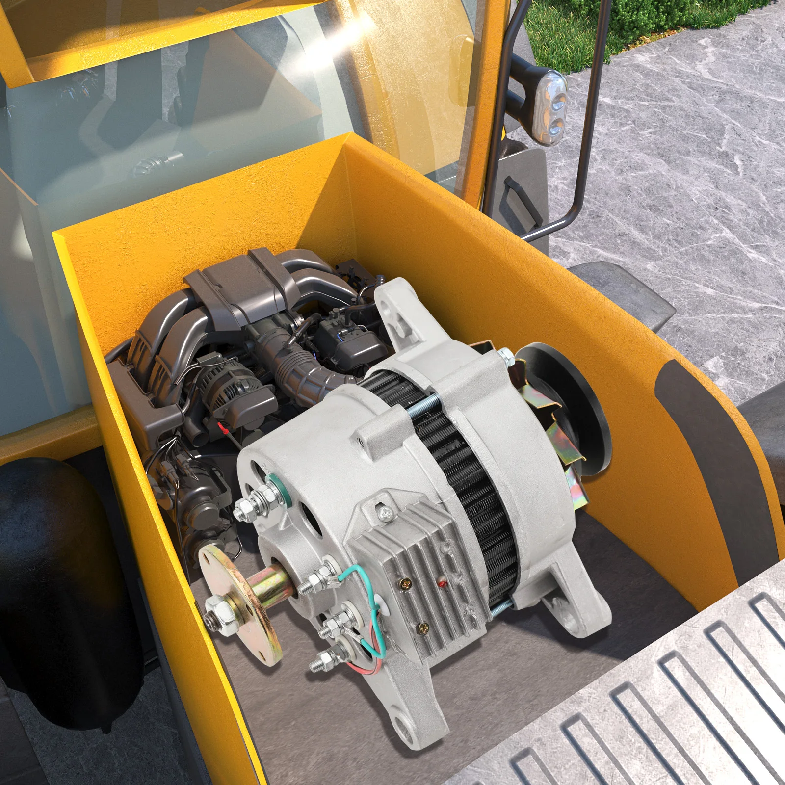 14V 1500W Permanent Magnet Synchronous Generator PMA Low Rpm Alternator AC Double Phase Permanent Magnet Generator