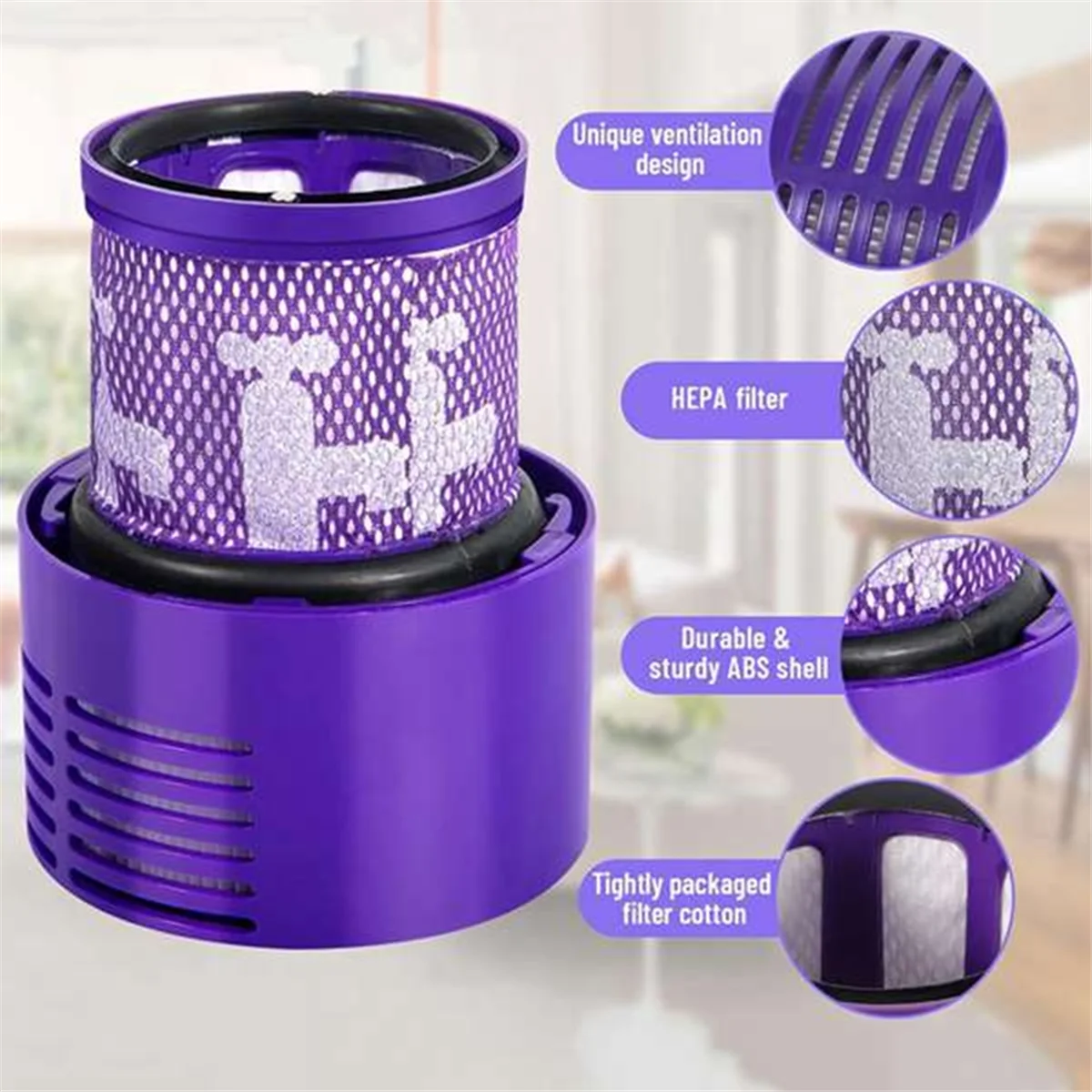 3 шт. фильтр для пылесосов Dyson V10 SV12 Cyclone Animal Absolute Total Clean, аксессуары, запасные части