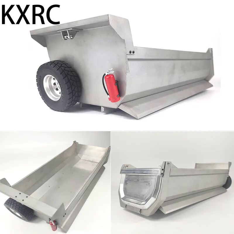 Metal 8X8 U Cargo Bucket Body Upgrade Part for 1/14 Tamiya RC Truck Trailer Tipper Scania 770S Benz Actro 3363 Volvo MAN LESU