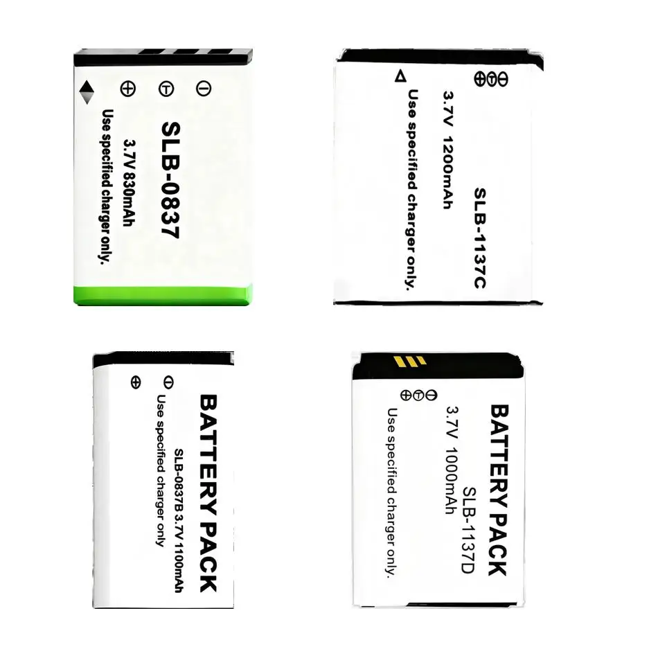 Battery Reliable Power Slb-1137D Slb-0837 Slb-0837B 830-1200Mah For Samsung Digimax I6 I7 L74 NV8 Max