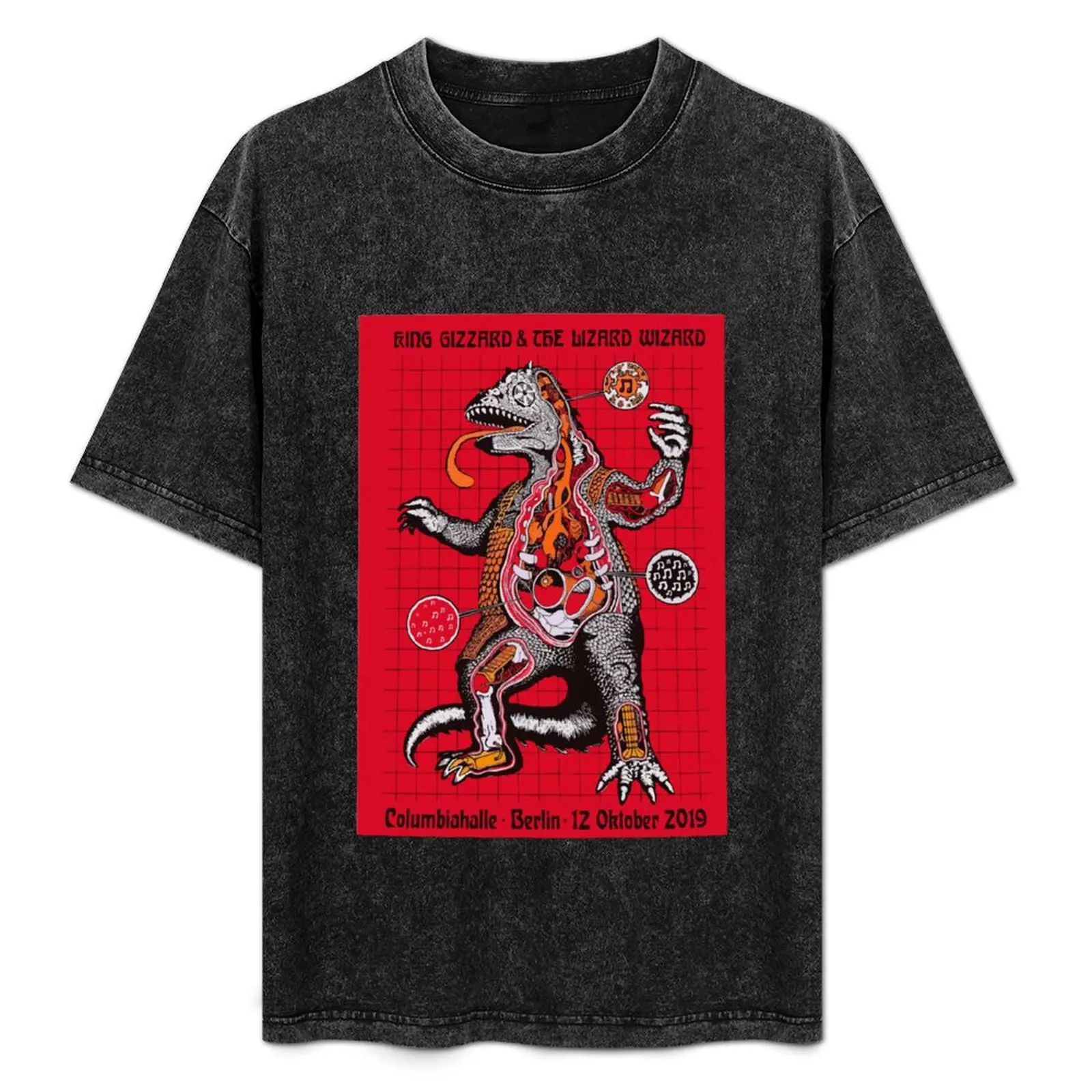 

King Gizzard and The Lizard Wizard Berlin Gig Poster T-Shirt Quick Dry Sports Short Sleeve Tee