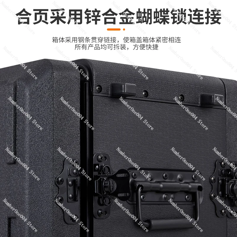 Plastic Flight Case Stage Audio Amplifier Microphone Receiver 2 U4u6u Cabinet Chassis Portable Microphone Box