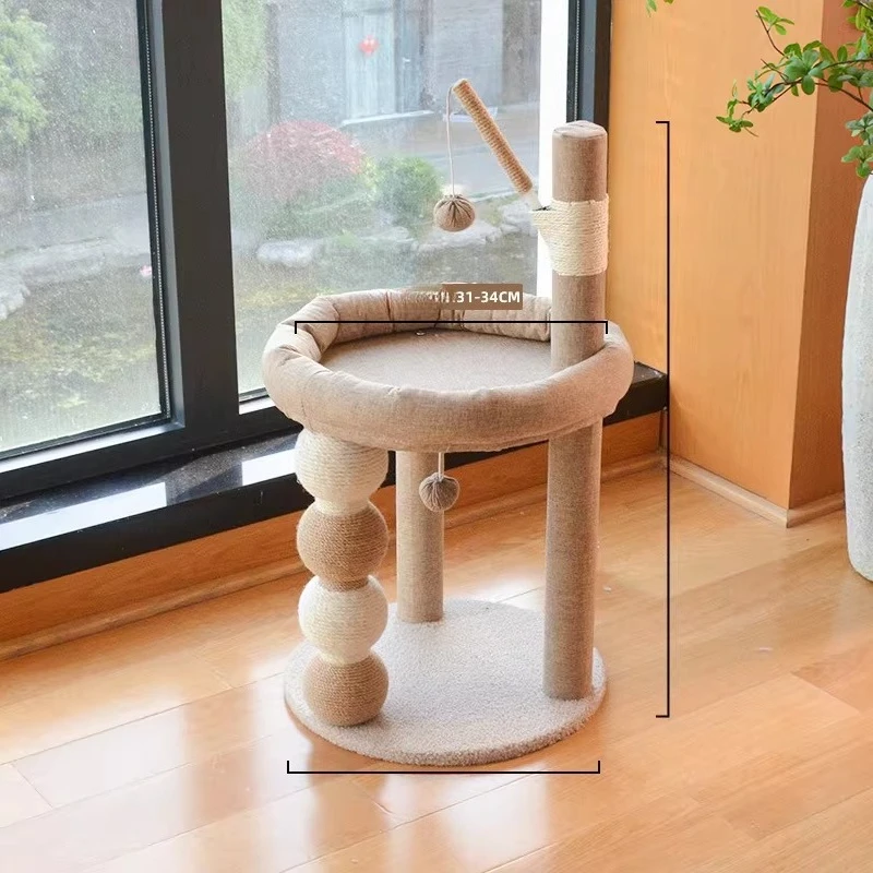 

Wooden Stairs Cat Tower Things Scratcher Scratcher Mat Luxury Cat Tower Goods Climbing Shelves Rascador De Gatos Pet Furniture