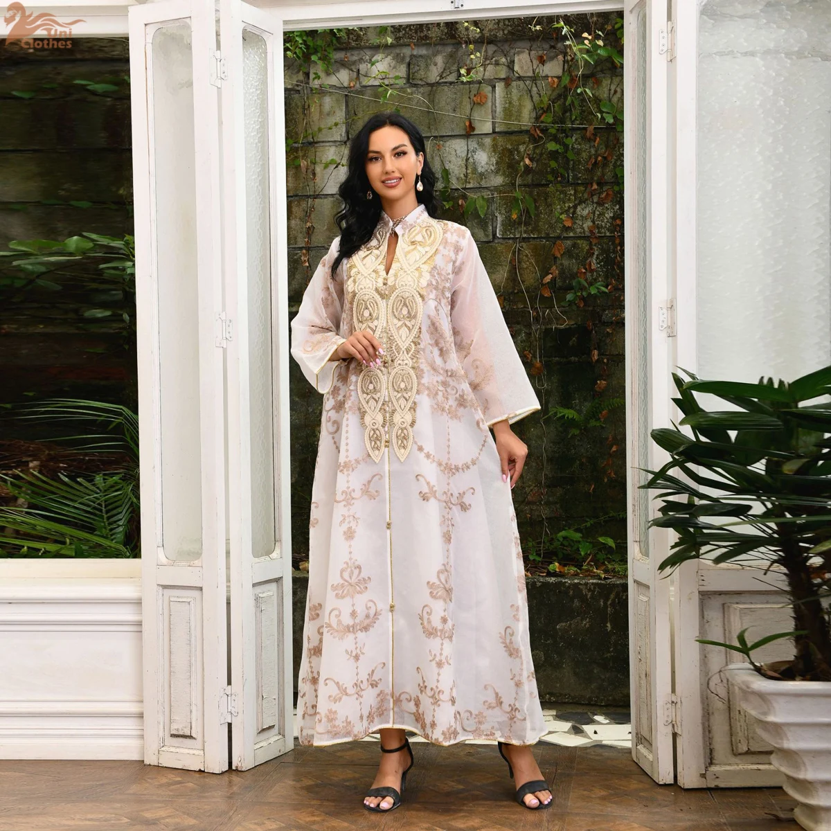 

Moroccan Caftan Muslim Woman Dress Eid 2025 Luruxy Embroidered Turkey Arabic Oman Dubai Jalabiat Islamic Abayas Dresses Evening