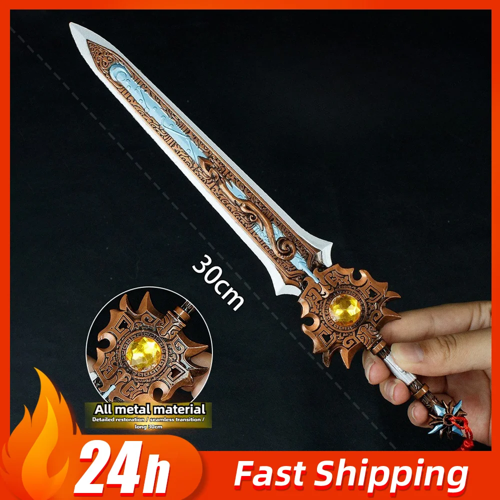 30 cm Game Perifere China Xuanyuan Oude Zwaard wapens Model Cosplay Prop Speelgoed mes Desktop Collectible Ornament Jongen Gift