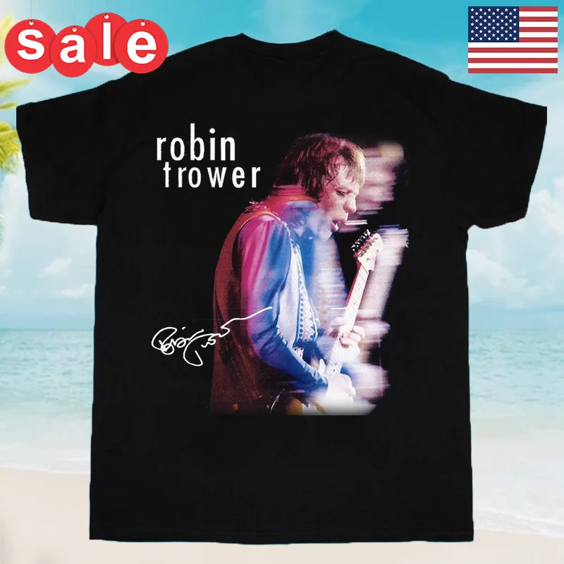 Robin Trower Live In Concert Short Sleeve Unisex T-Shirt Full Size PR025