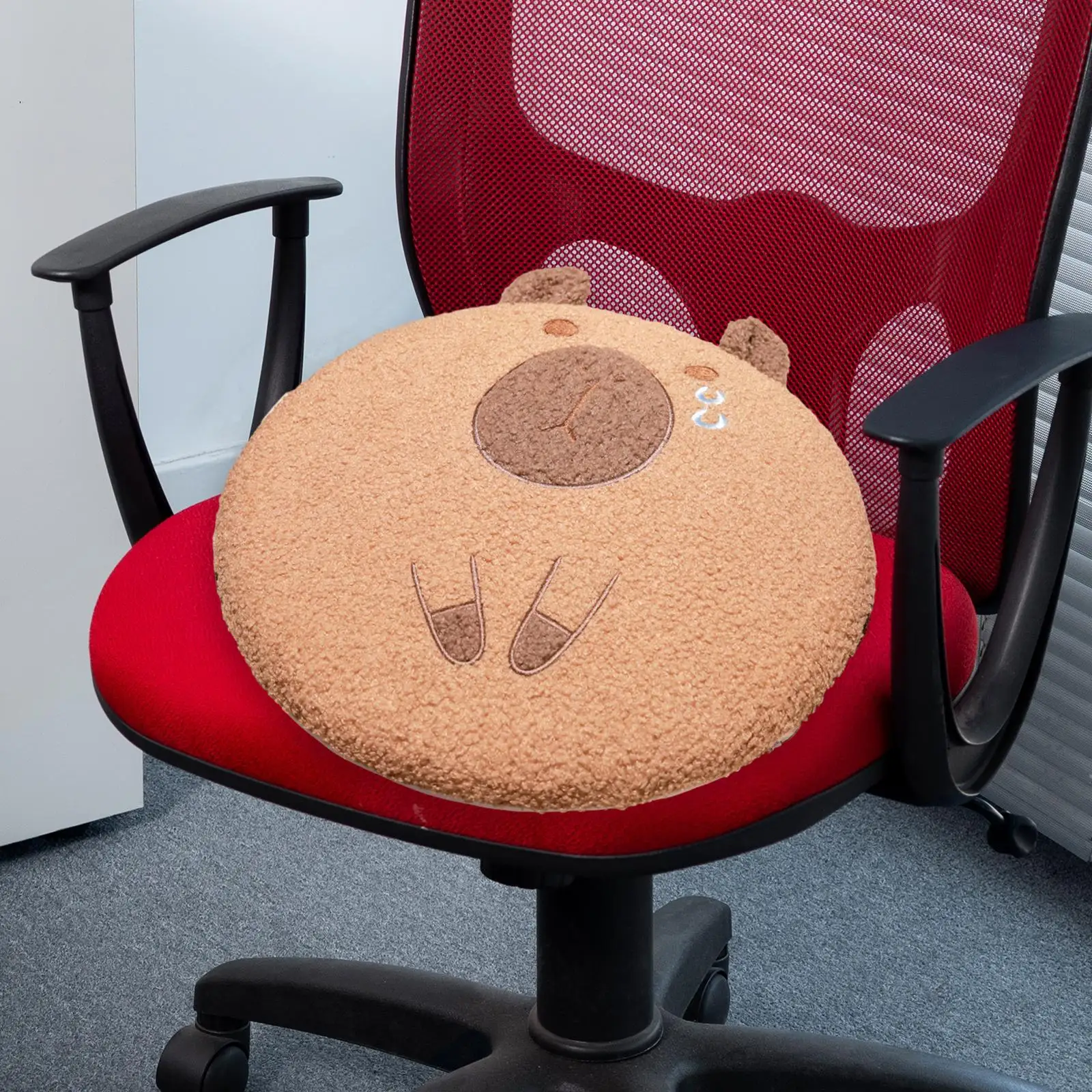 Capybara Plush Seat Cushion Chair Pad Soft Decorative Comfortable Plush Cushion Floor Pillow for Sofa Living Room Dorm Home