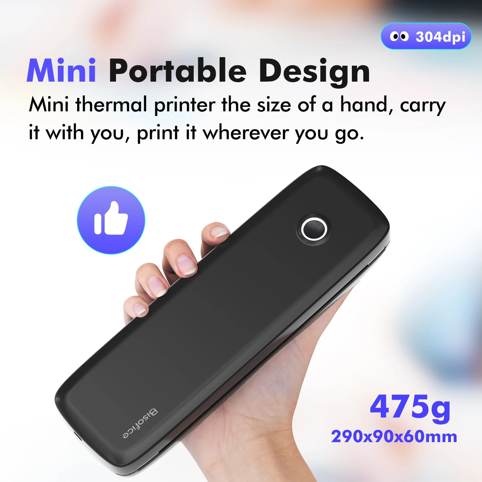 

Portable A4 Thermal Transfer Printer Wireless & USB Mobile Computer Connectivity 56mm/77mm/107mm/210mm/216mm Paper Widths