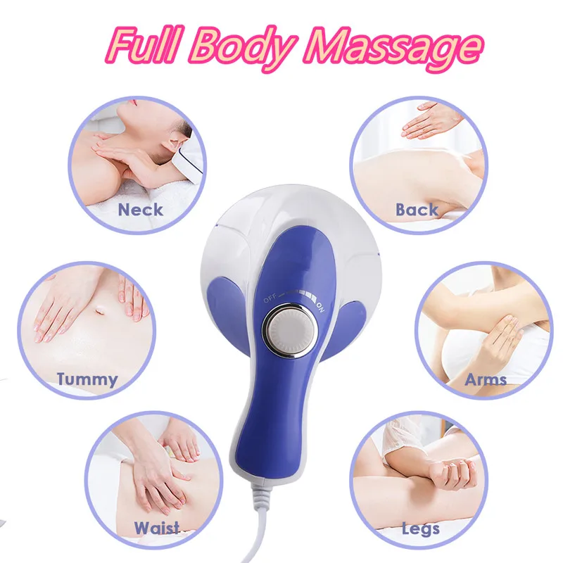 Massageador elétrico para celulite e corpo gordo, Massageador muscular, Massageador para os pés, Emagrecimento Back Massager