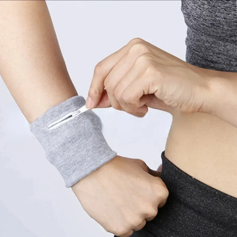 حقيبة تخزين آمنة لدعم المعصم مع سحاب للجري والسفر والدراجة وحقيبة رياضية آمنة لتشغيل محفظة الدراجة الرياضية