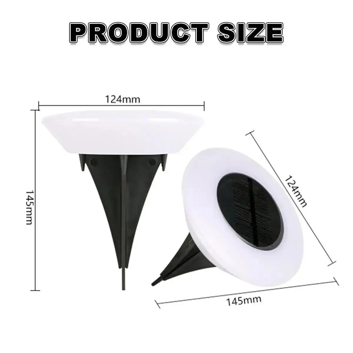 ضوء الأرض الشمسية مصباح في الهواء الطلق قابل لإعادة الشحن أدى للماء حديقة المناظر الطبيعية أرضية حديقة مصابيح ديكور مدعومة الديكور العشب #3