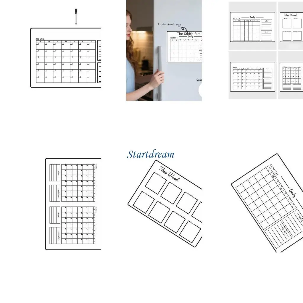 

Еженедельный еженедельный планировщик магнитного календаря с магнитным календарем.