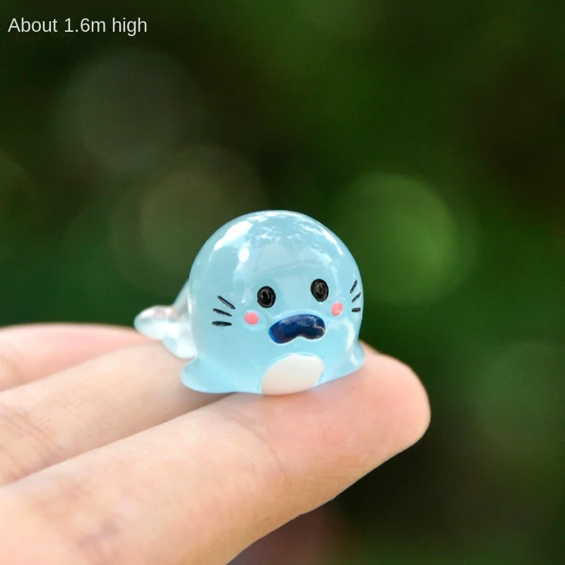 New luminous marine animal series resin doll simulation small animal model micro landscape fish tank decorative ornaments