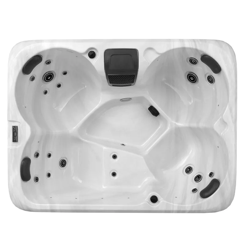 FL Customized Outdoor Spa Hot Tub 4 People Use Bluetooth Speaker Ozone Sterilization Acrylic Freestanding Bathtub