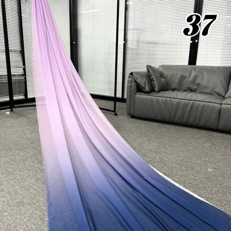 

400*150cm Chinese Style Gradient Color Fabric Rainbow Chiffon Fabric Diy Ancient Style Hanfu Dress Stage Costume Party Decor