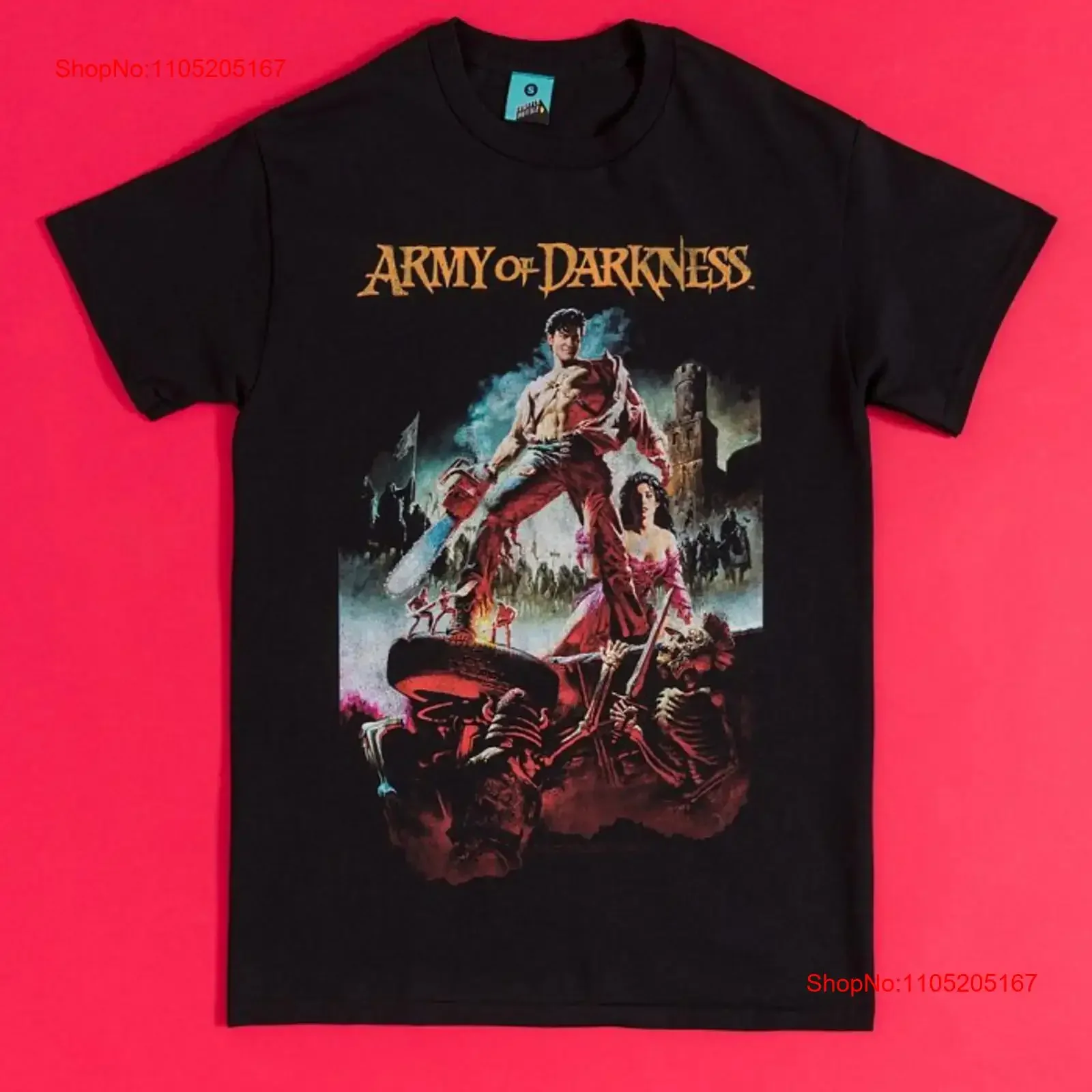Official Army Of Darkness Movie Poster Black T Shirt S M L XL XXL 3XL 4XL vintage Washed fashion Stylish Stretched Versatile