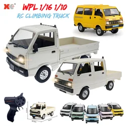 WPL D12 1/10 RC samochód D32 D22 D42 1/16 D12Mini pilot sterowany na drodze Led lekki samochód wspinaczkowy RC Drift zabawka samochód prezent dla chłopca