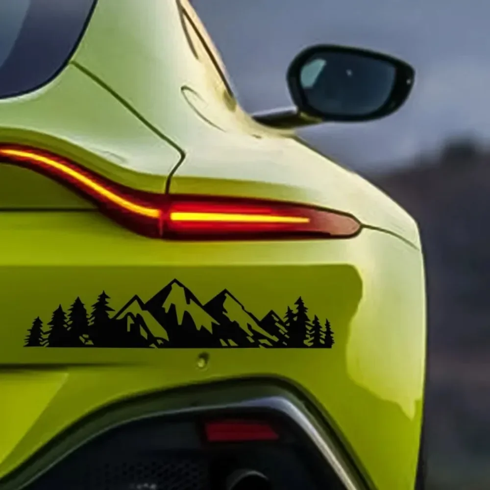 1 قطعة مظهر جبل الثلج الغابات ملصقات السيارات ملصقات شخصية سيارة موضة أعواد تزيين اكسسوارات الديكور