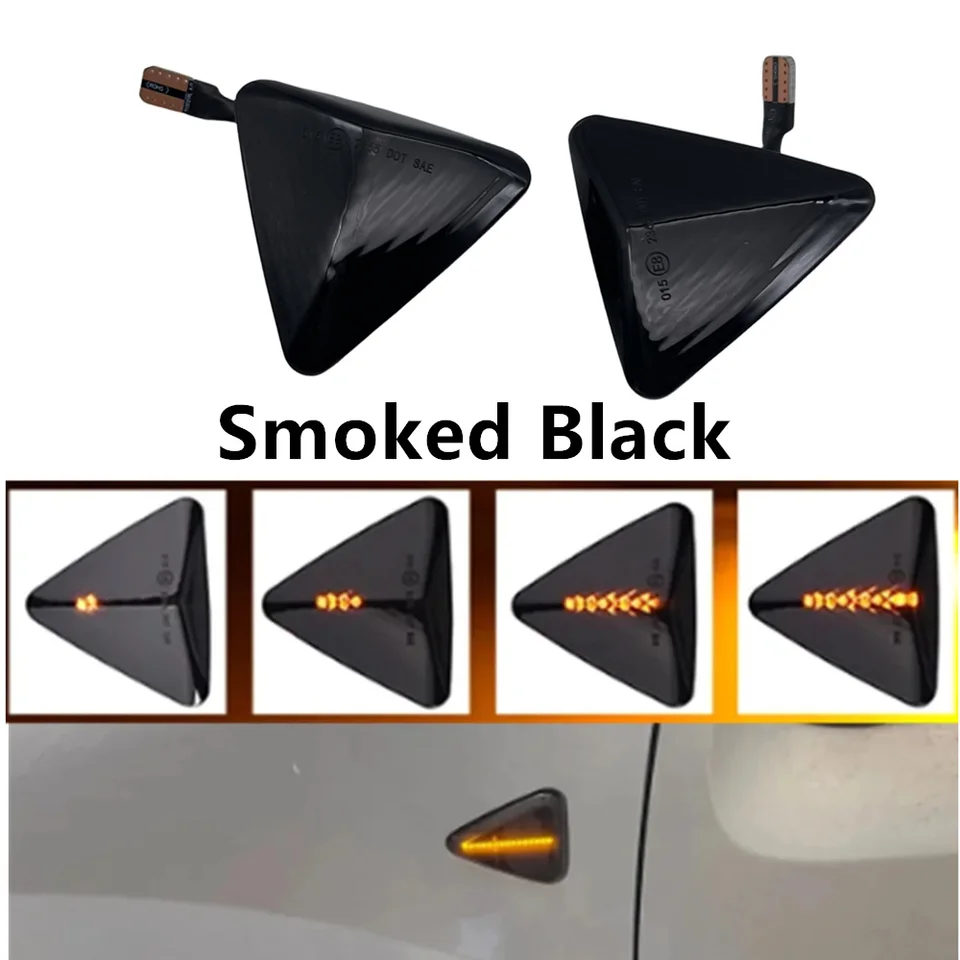 灯台　MITSUBISHI インバーター　3個セット 2PCS Dynamic Fender Turn Signals Light For Mitsubishi Colt CZC CZ3