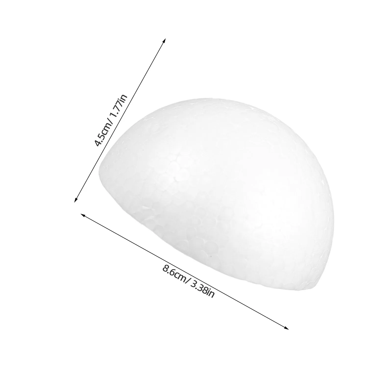 15Pcs Foam Half Ball Semicircle White 9Cm DIY Children Craft Material Christmas Floral Arrangement Painting Props Supplies view 4