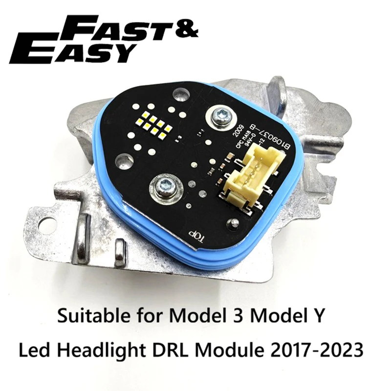 Aftermarket new TRP36247 B109037-B LED Angel Eyes DRL daytime running light module for Tesla Model 3 Model Y 2017-2023