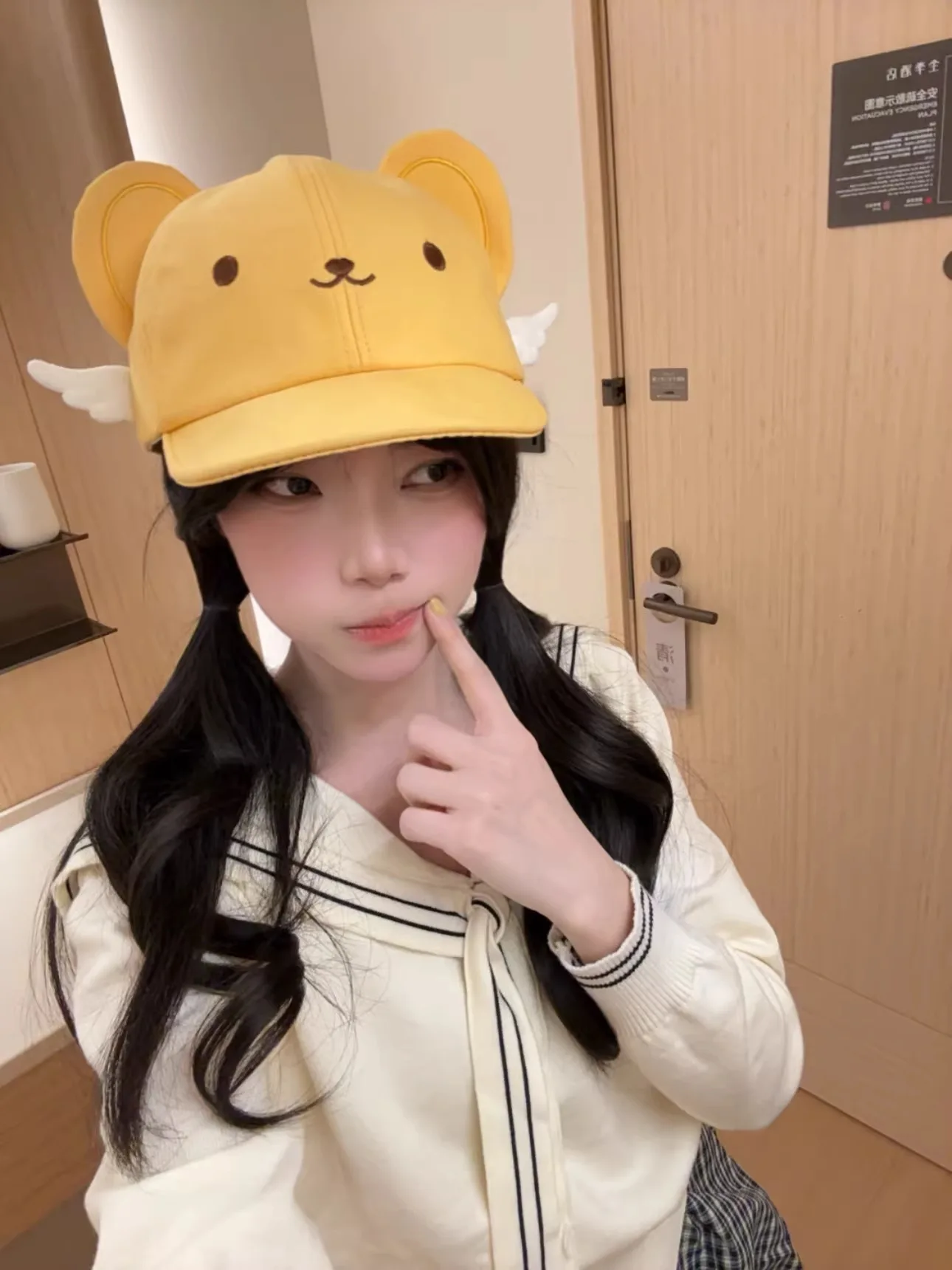

Cardcaptor Sakura Tray Keroberos Cosplay Wings Cap Summer Hats for Women Girls Kids Fashion Cartoon Sun Visors Baseball Caps