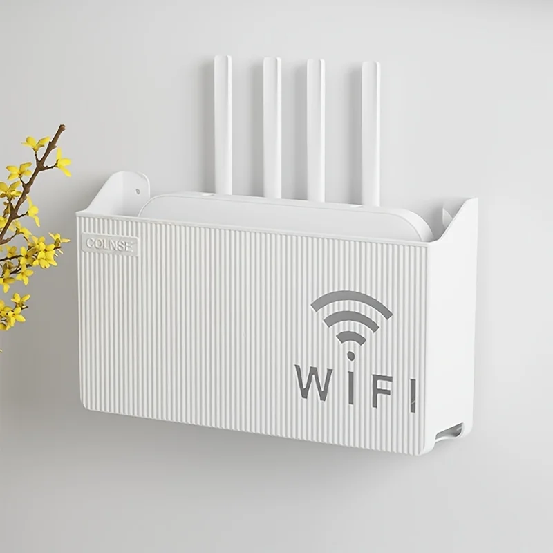 Wandmontierte Router-Aufbewahrungsbox Heim- und Büro-Aufbewahrungsregal für Router