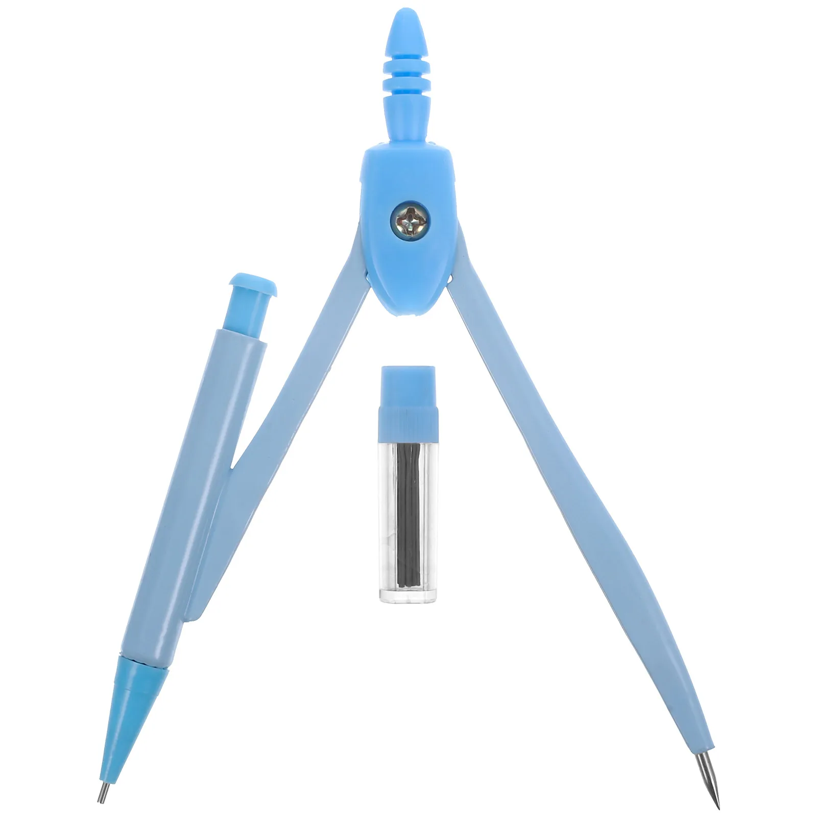 

1Set Blue Metal Compass For Math Circle Drawing Tools Geometry Students Stationary
