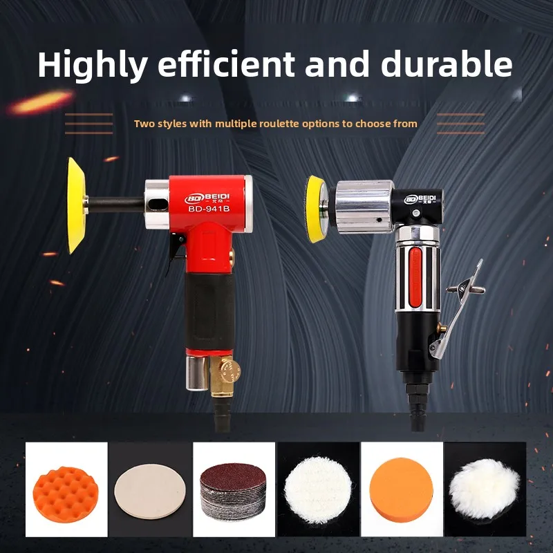 Beidi 2inch 3inch Pneumatic Grinding and Polishing Machine Industrial-Grade Straight and Eccentric High/Low-Speed Sandpaper Grinder Bd-217