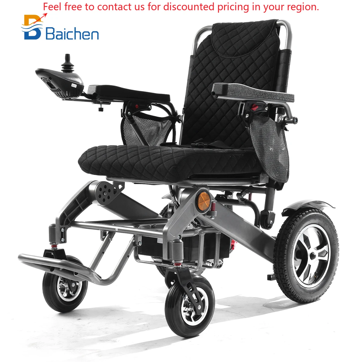 

2025 Good Performance Folding Intelligent Travel Wheelchair Off Road Portable Durable 4x4 Electric Wheelchair For The Seniors