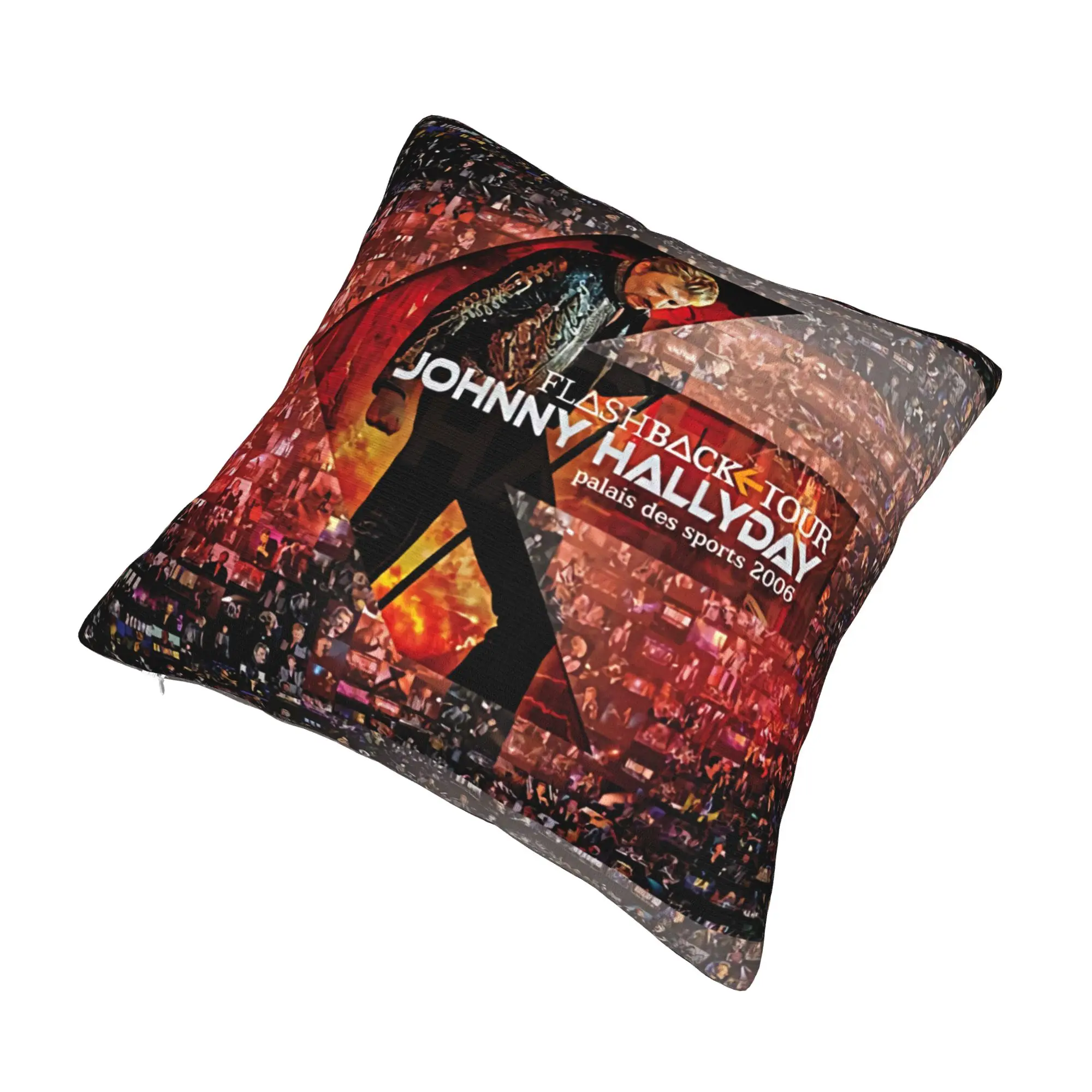Johnny Hallyday French Rock Throw Pillow Sofa Singer Luxury Cushion Cover Soft Pillowcase