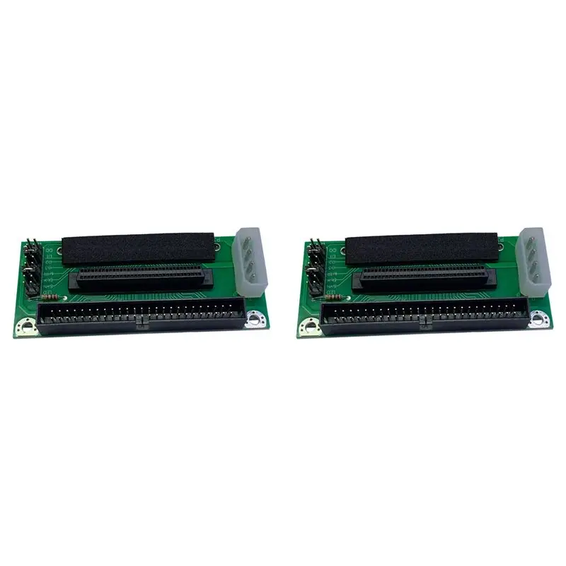 ABRI-2X Scsi Sca 80Pin To 68Pin To 50Pin Ide Hard Disk Adapter Converter Card Board