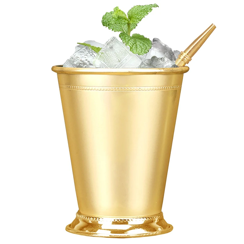 

Mint Julep Mug Stainless Steel Cocktail Mug Mixed Drinks Mug Martini Mojito Drink Bar Party Beer Mugs Julep Bar 380ml Wine Glass