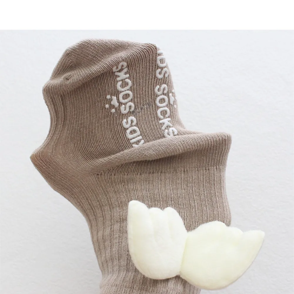 New baby socks spring and autumn cotton sock newborn infant baby boneless socks toddler wing angel socks