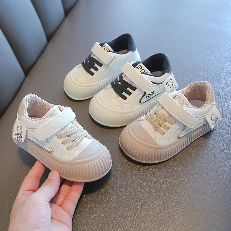 

Children Casual Shoes Autumn Winter Shoes Boys Sneaker Fashion Leather Soft Antislip Girls Boots 21-30 Sport Running Shoes