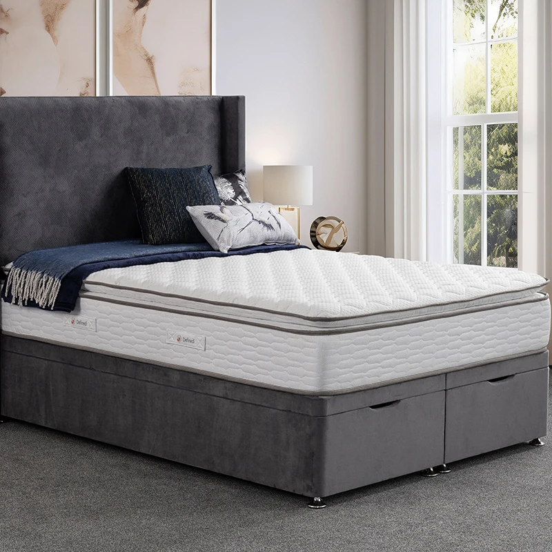 Luxury Bedroom Furniture New Design Top Fabric King Bed with Storage Soft Bed Style