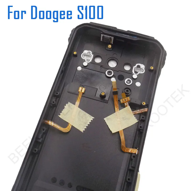 New Original DOOGEE S100 Battery Cover Back Cover Case With Receiver Fingerprint Side Volume Custom FPC For DOOGEE S100 Phone