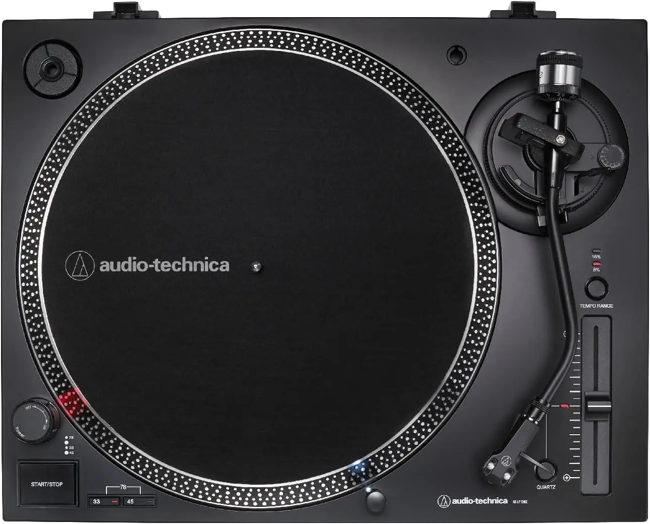 AT-LP120XUSB-BK Direct-Drive Turntable (Analog & USB), Fully Manual, Hi-Fi, 3 Speed, Convert Vinyl to Digital, Anti-Skate