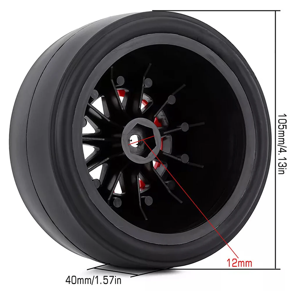 RCTOYFUN إطار عجلة خلفي 2.2 بوصة/3.0 بوصة سحب سباق Beadlock Losi 22S Slash 2wd AE DR10