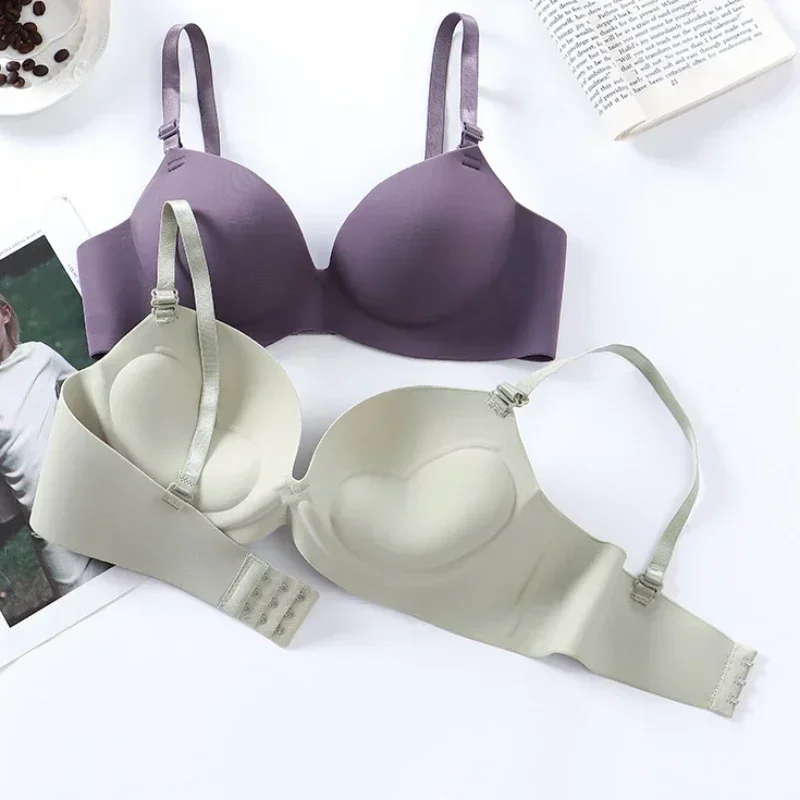 Women Seamless Bra Sexy Push Up Bralette No Wire Girls Students Breathable Lingerie Fashion 3/4 Cup Wireless Female Lingerie